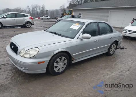 2003 Hyundai Sonata Base W/2.7L V6 z USA, uszkodzony, nr VIN KMHWF25HX3A898166